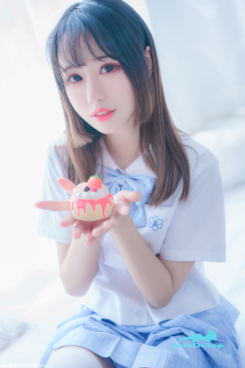 MTCos 喵糖映画 – Vol 019 – 蓝白梦幻少女 Blue and white dream girl￼￼