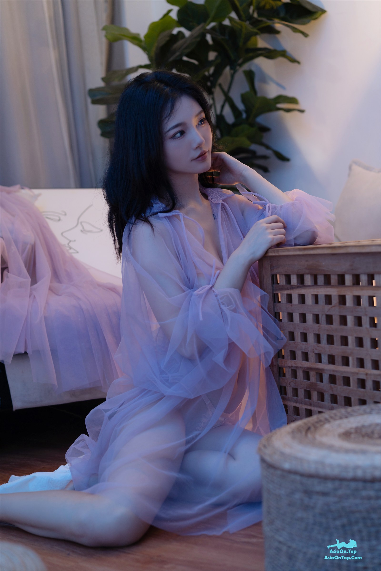 Coser@桃良阿宅 – 紫纱裙